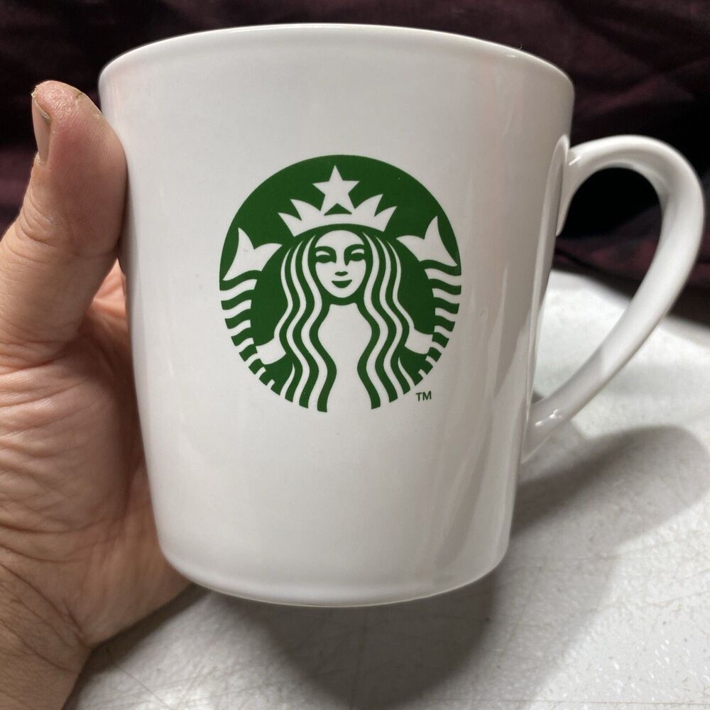 Starbucks Coffee Mug Cup Large with Green Mermaid Logo 17.8  Oz 2014